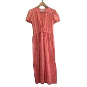 Christy Dawn “Dawn Dress” Pink Floral Sundress, OS - Boho Midi Sustainab…